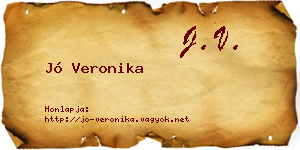 Jó Veronika névjegykártya